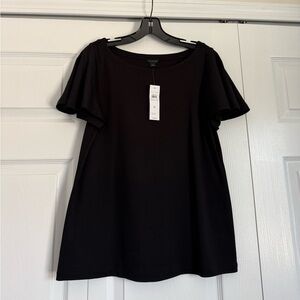 Ann Taylor Classic Black Short Sleeve Top